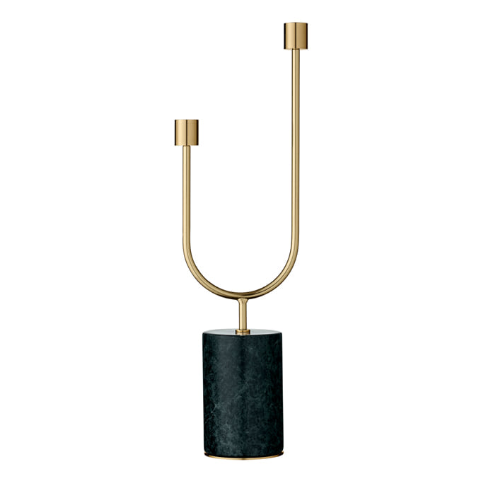 AYTM - GRASIL candle holder (forest/gold) 