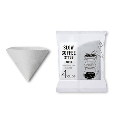 킨토 슬로우 커피 4컵 면종이필터 (60pc)