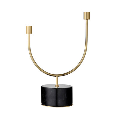 AYTM - GRASIL candle holder (black/gold)